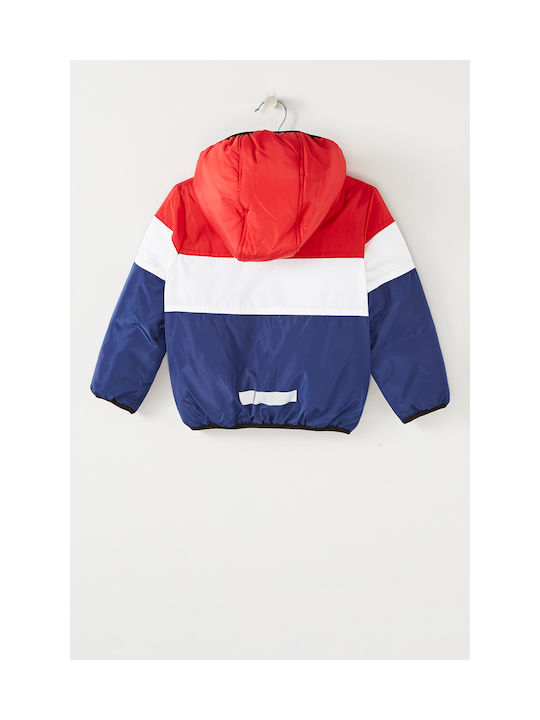 E PLUS M Kids Casual Jacket Red-Blue