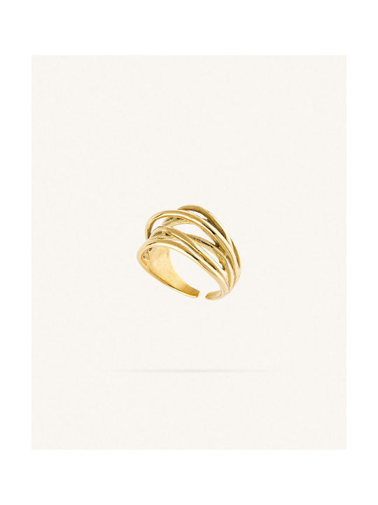 StanStefan Women's Ring from Steel Gold Plated