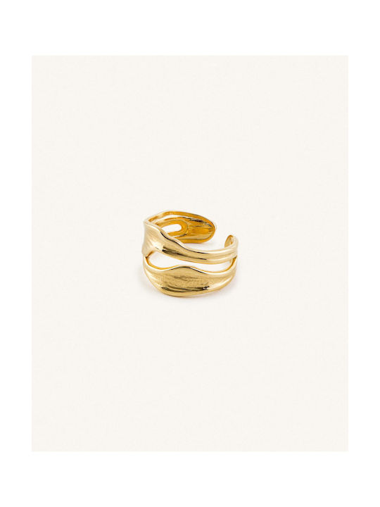 StanStefan Women's Gold Plated Steel Ring