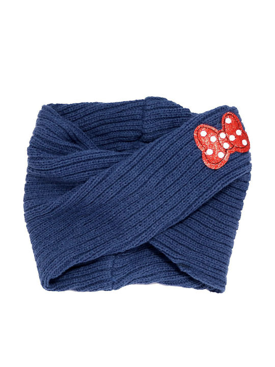 Minnie Mouse Kinder Mütze Set Gestrickt Marineblau