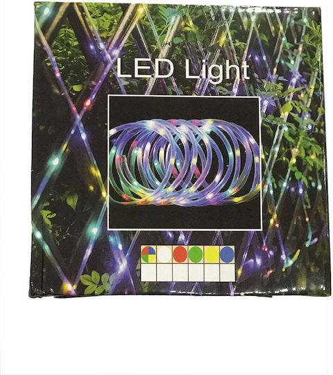 Φωτοσωλήνας 100 Λαμπάκια Μπαταρίας RGB με Προγράμματα 10m IP66