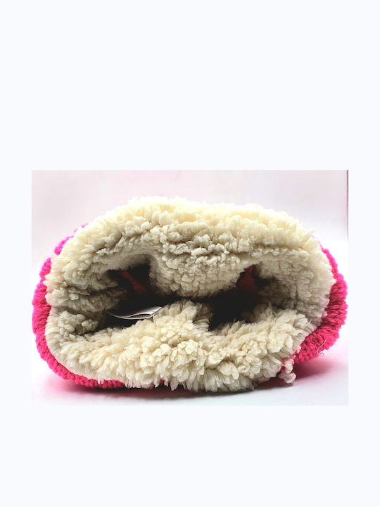 Kids Beanie Knitted Pink