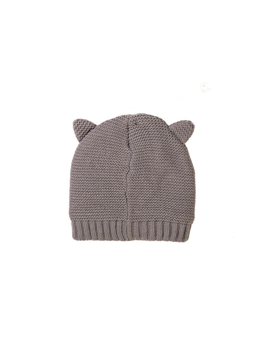 Minoti Kids Beanie Knitted Gray