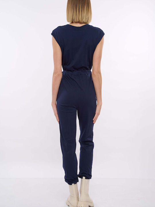 E-shopping Avenue Women's Sleeveless Jumpsuit Blue