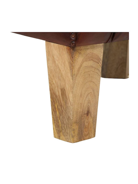 din Piele Naturală Maro 58x54x70cm
