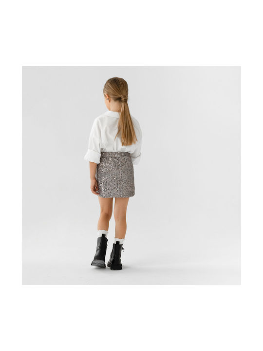 Alice Kids Skirt Silver