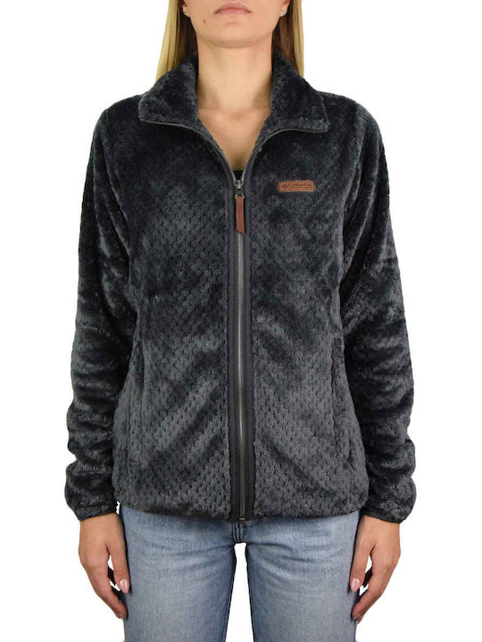 Columbia Fire Fleece Γυναικεία Ζακέτα με Φερμουάρ Dark Grey