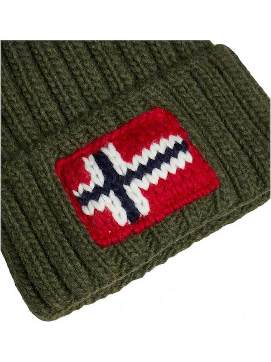 Semiury Beanie Unisex Beanie Knitted in Green color