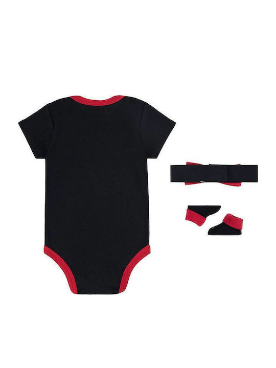 Nike Set Baby Bodysuits Black / Red