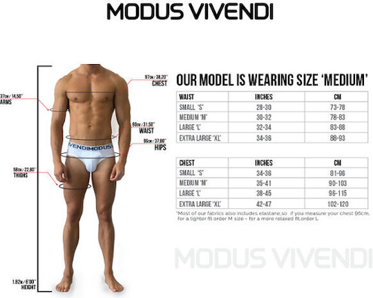 Modus Vivendi Ανδρικό Sexy String Μαύρο