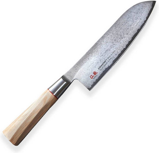 Senzo Suncraft Twisted Octagon Santoku 16.7cm