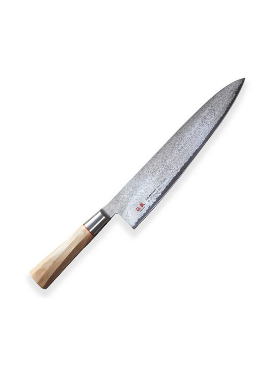 Senzo Suncraft Twisted Chef Knife of Damascus Steel 24cm TO-06