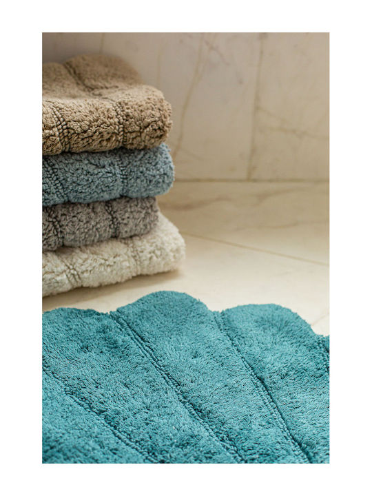 Down Town Home Bath Mat Cotton Shell 60-0292 Grey 60x70cm