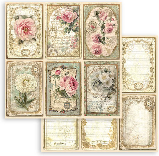 Stamperia Φύλλα Scrapbooking 10 φύλλα 10τμχ