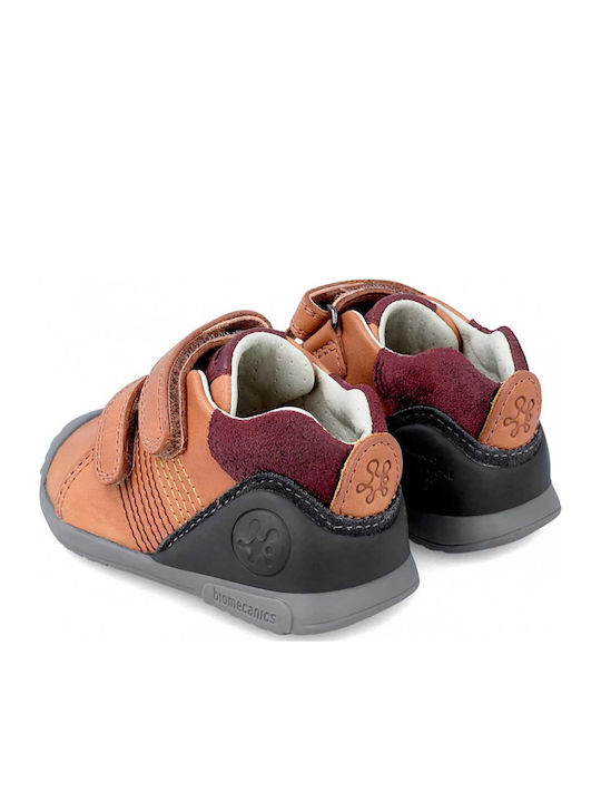 Arena Παιδικά Sneakers High Ανατομικά με Σκρατς Μπεζ
