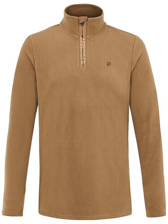 Long Sleeve Athletic Blouse Sandy Brown.