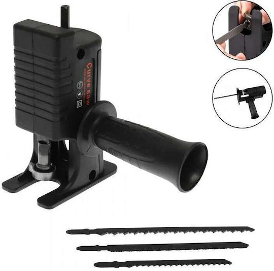 Electric Drill Jigsaw Converter 3 Blades – Saw Converter Power Tool Accessory Circular Saw