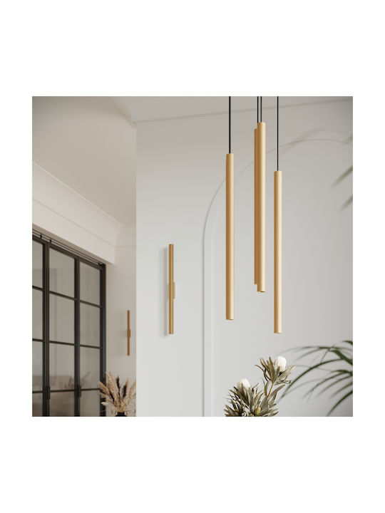 Sollux Modern Lamp Wall with Socket G9 Gold 51.5x9.5x7.5cm