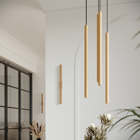 Sollux Modern Lamp Wall with Socket G9 Gold 51.5x9.5x7.5cm