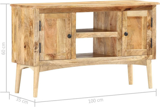 Мебели за съхранение Бежов 100x35x60см