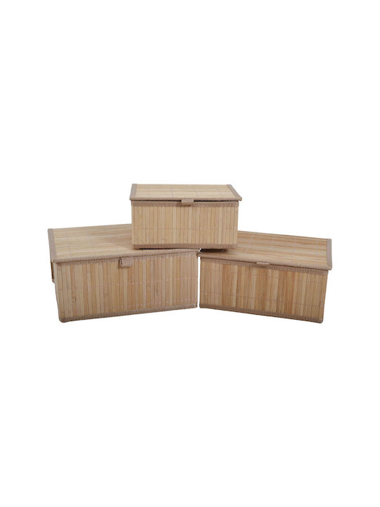 Ankor Wooden Storage Box with Lid 1pcs