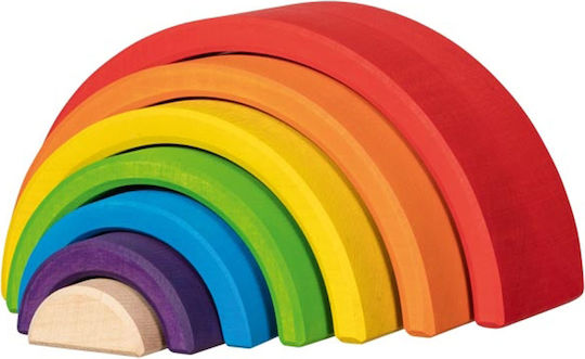 Goki Stapelspielzeug Regenbogen aus Holz