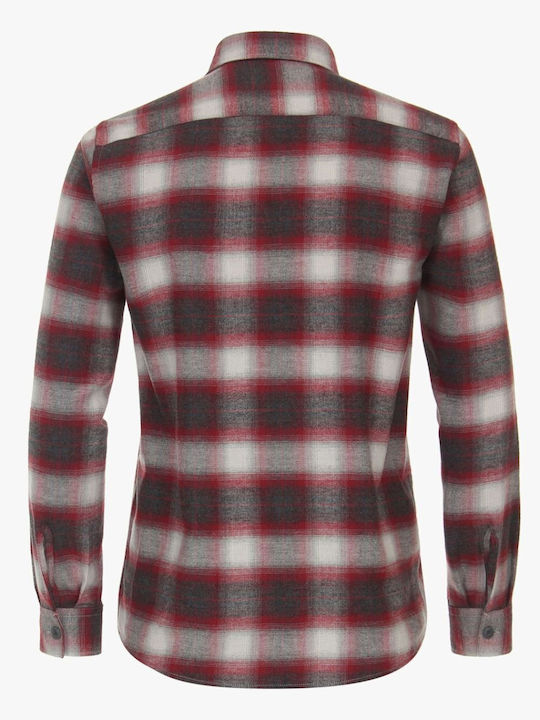 Casa Moda Men's Shirt Long Sleeve Cotton Red