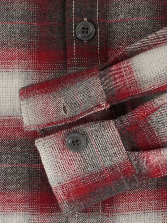 Дълъг ръкав Памучен Риза Red