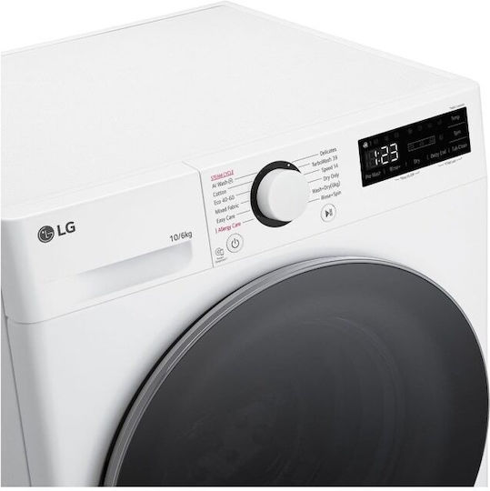 LG Mașină de spălat cu uscător 10kg/6kg Cu aburi 1400 Rotiri