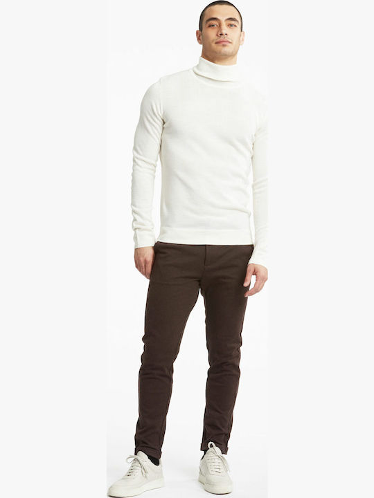 Langarm-Pullover Weiß