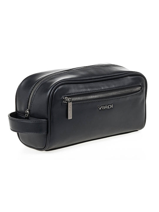 Verde Damen Necessaire in Schwarz Farbe 26cm