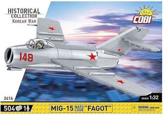Cobi Cuburi De Construit MiG-15 Fagot Pentru 9+ Ani 504 Bucăți
