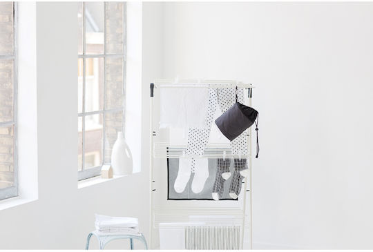Brabantia Tower Folding Floor Clothes Drying Rack Metallic with Hanging Length 23m