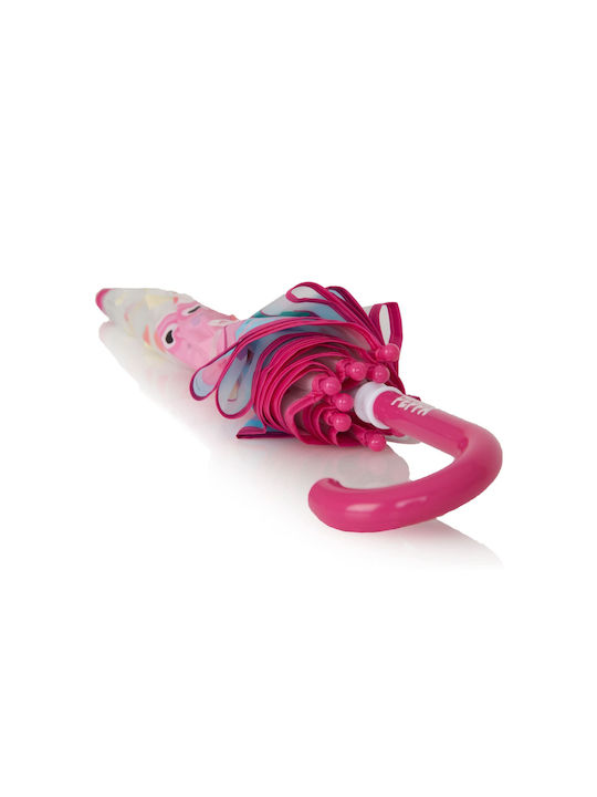 Safta Kids Curved Handle Auto-Open Umbrella Pink