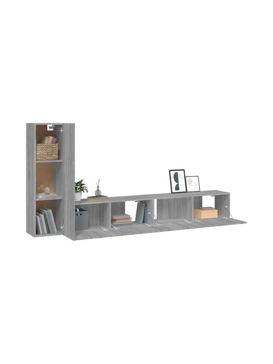 Wohnzimmer TV-Einheit Grey Sonoma L100xB30xH30cm