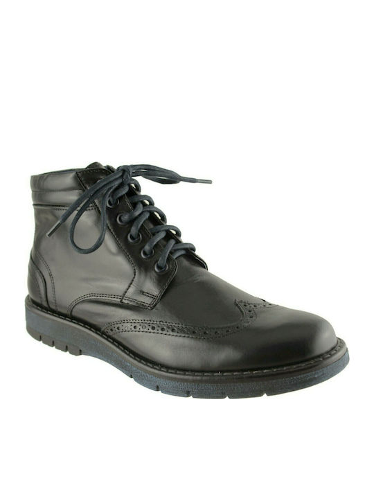 Piele Negru Ghete barbati