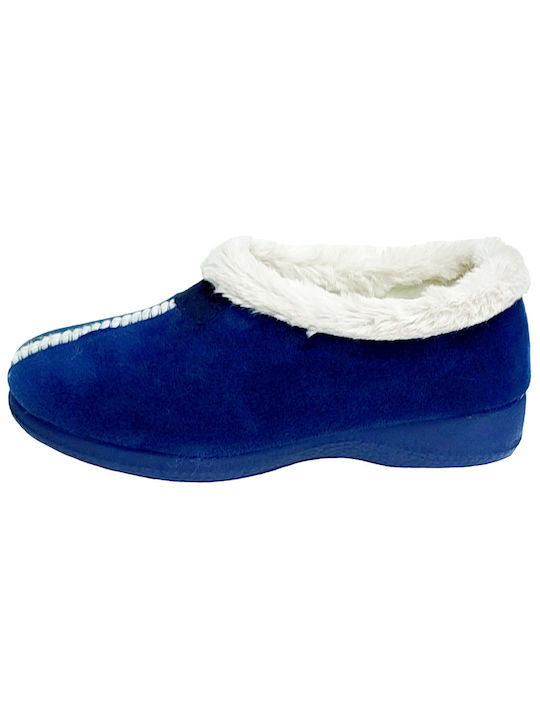 Javer Closed Women's Slippers in Blue color