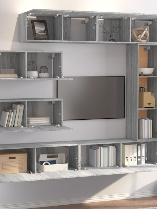 Wohnzimmer TV-Einheit Grey Sonoma L100xB30cm