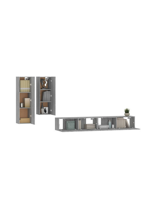 Wohnzimmer TV-Einheit Grey Sonoma L100xB30cm
