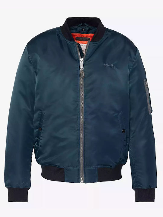 Schott Ärmellos Herren Winter Jacke Bomber Marineblau