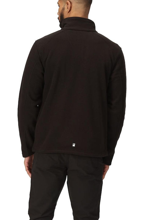 Cardigan Fleece pentru Bărbați Neagră
