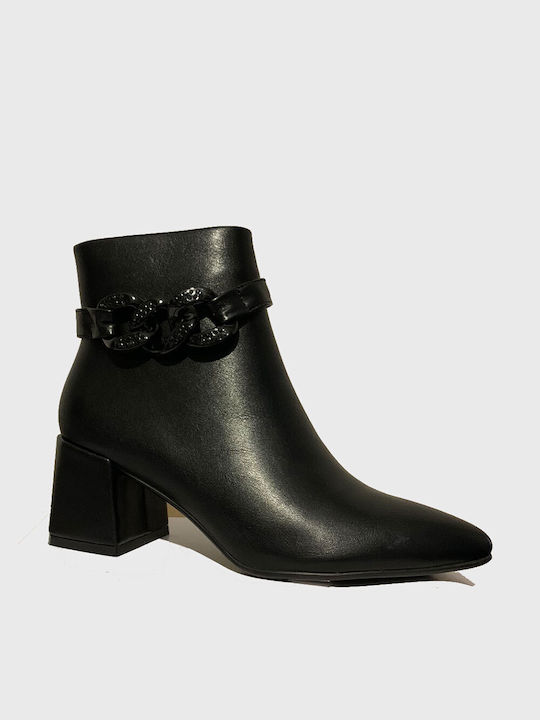 Seven Women's Ankle Boots with Medium Heel Black