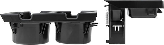 BMW Car Cup Holder 2 Positions for Console in Black Color