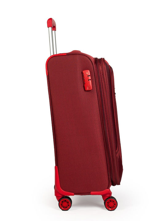 Cardinal Kabinenreisekoffer Weichschalen Rot mit 4 Räder Höhe 37cm 3300-57