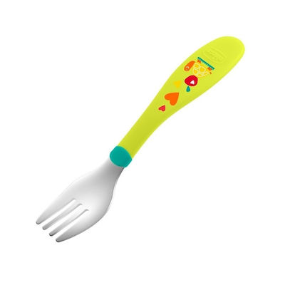 Chicco Baby Set with Fork made of Plastic for 18+ months Blue