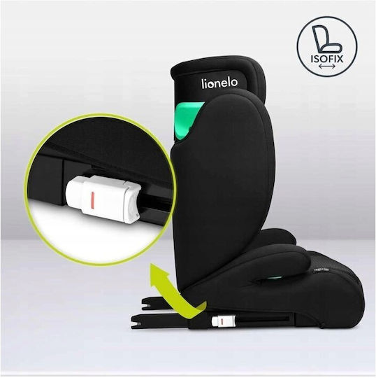 Lionelo Hugo Baby Car Seat High-back Booster i-Size with Isofix Black Carbon 15-36 kg
