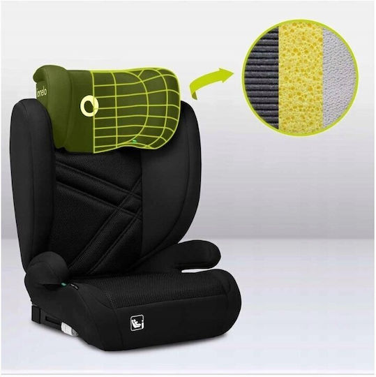 Lionelo Hugo Baby Car Seat High-back Booster i-Size with Isofix Black Carbon 15-36 kg
