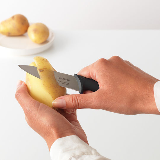 Brabantia Geschmackliches Messer zum Schälen aus Rostfreiem Stahl 9cm