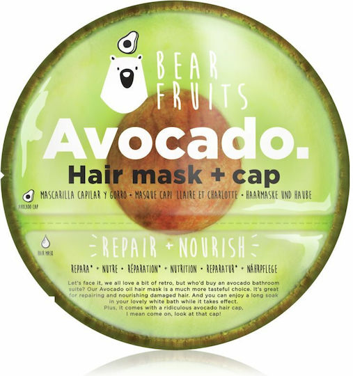 Bear Fruits Avocado Hair Mask & 1 Cap for Repairing 20ml