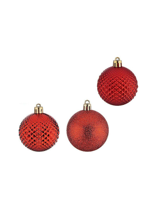 Krist+ Christmas Plastic Ball Ornament Red 6cm